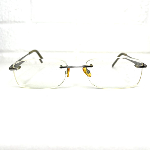 CARRERA CA 7302 Eyeglasses Size 50-19 Silver Rimless Mens H6313